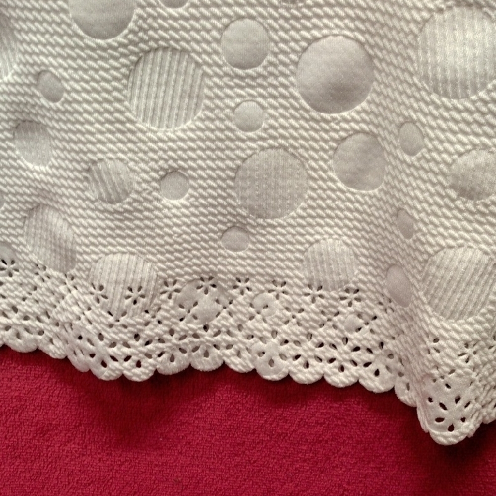 Chances R Textured White Tank Top - Picture 5 of 6